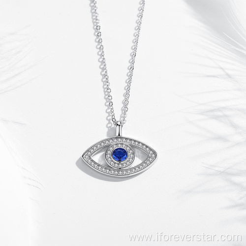 925 Sterling Silver Eye Pendant